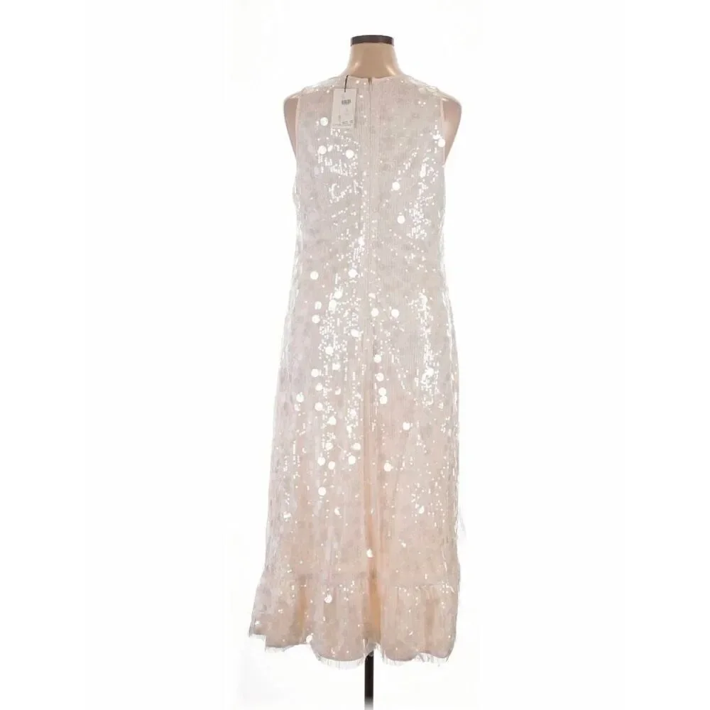 Siempre x Anthropologie Cloud Dancer Payette Dress Sz. 1X